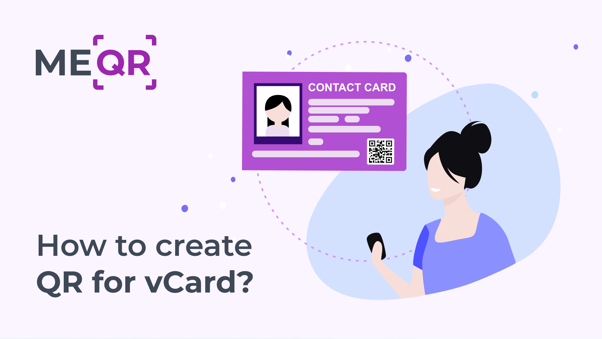 QR for vCard. How to share contacts with help of QR code?