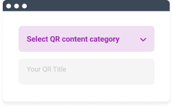 Choose QR Category