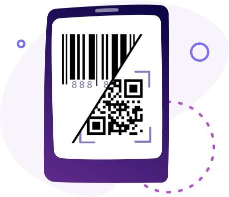 Difference between QR-code and barcode